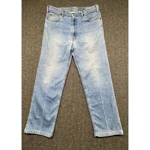 Vintage Levi Strauss Signature Men's 34x26 Denim Light Wash Jeans